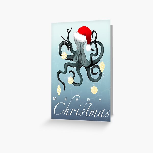 Item preview, Octopus Christmas designed and sold by leefnu.