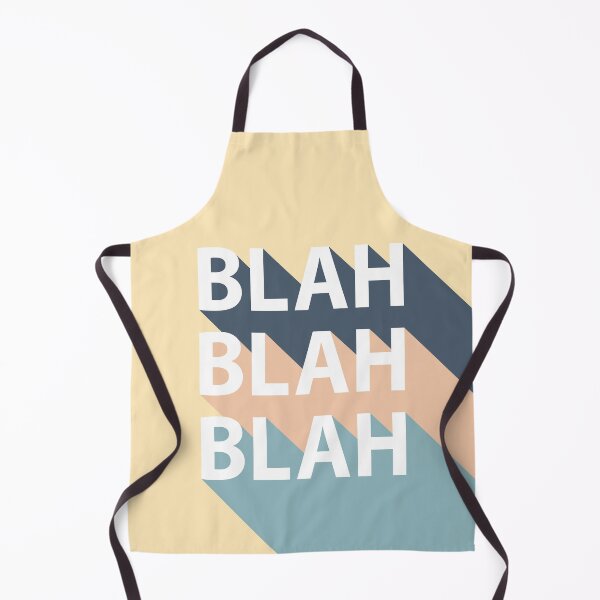 Aperçu de l'œuvre Blah Blah Blah, typographie rétro Pop Art créée et vendue par D-Spot Shop.