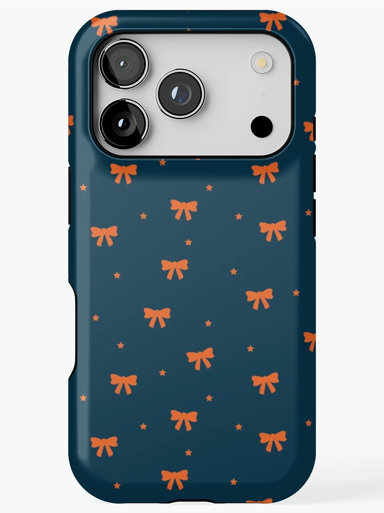 Thumbnail 1 of 4, iPhone Case, Beautiful Ribbon, Orange Ribbon Pattern designed and sold by UniqueMw.