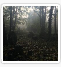 Misty graveyard Sticker