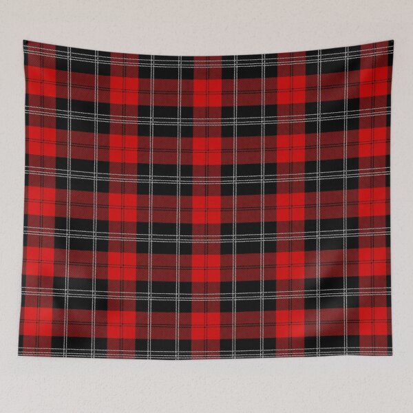 Aperçu de l'œuvre Tartan Rouge et Noir Clan Ramsay créée et vendue par clairemh1.
