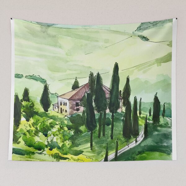 Item preview, Tuscany Vineyard Florence Italy designed and sold by TheJoeyStudio.