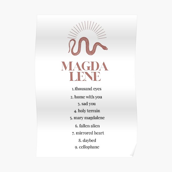 FKA Tracklist - Magdalene Poster