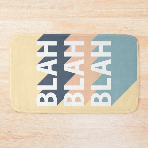 Item preview, Blah Blah Blah, Retro Pop Art Typography designed and sold by D-Spot Shop.