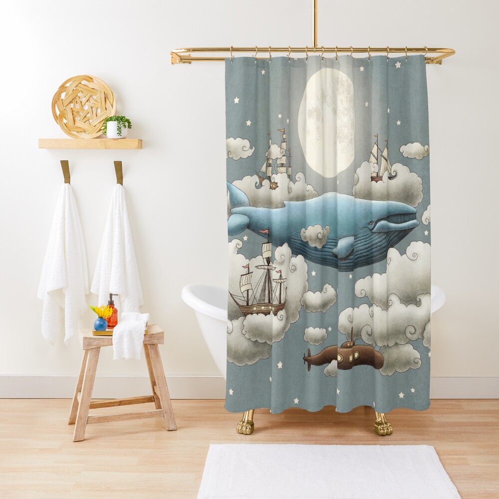 Ocean Meets Sky Shower Curtain