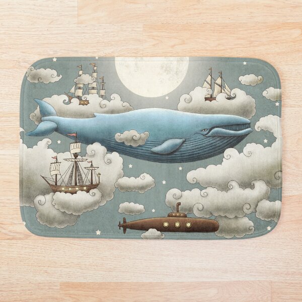 Ocean Meets Sky Bath Mat