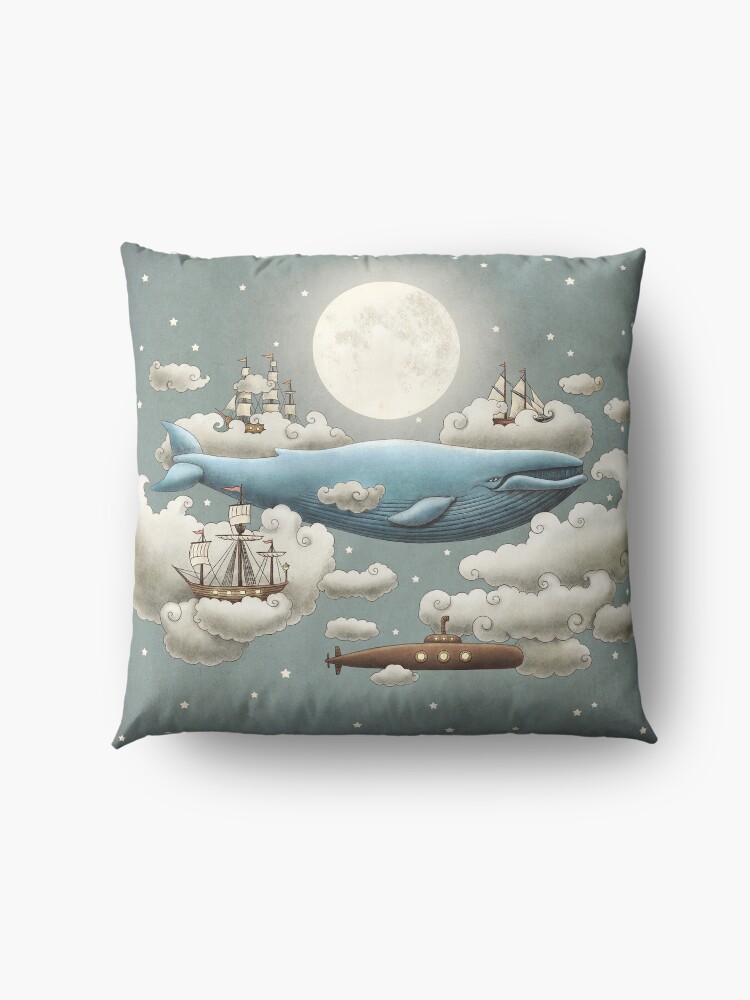 Alternate view of Ocean Meets Sky Floor Pillow
