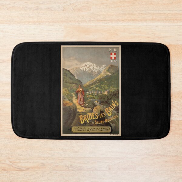 Item preview, retro classic PLM Brides les Bains poster designed and sold by CorasPosters.