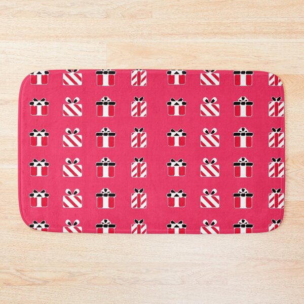 Item preview,  Pink red  Christmas Present Xmas Gift Christmassy Festive Face Mask  designed and sold by Jenny Meehan Art Prints and Patterns  .