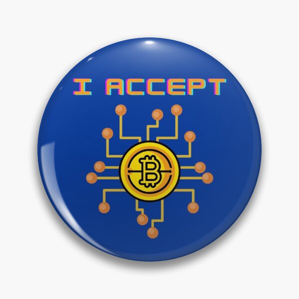 Item preview, I accept Bitcoin Crypto Design designed and sold by Zefix.