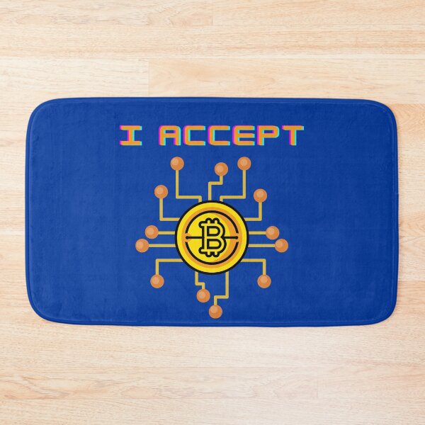 Item preview, I accept Bitcoin Crypto Design designed and sold by Zefix.