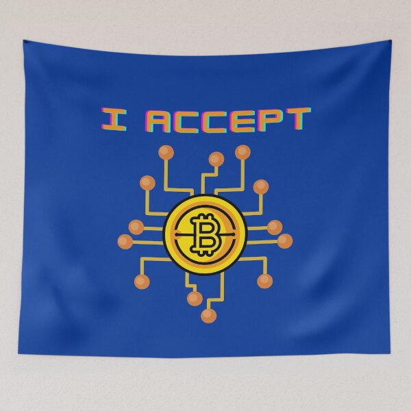 Item preview, I accept Bitcoin Crypto Design designed and sold by Zefix.