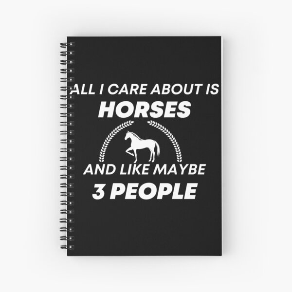 Aperçu de l'œuvre  Tout ce qui m'intéresse, ce sont les chevaux et j'aime peut-être 3 personnes, cadeau de maman, cadeau de Noël créée et vendue par Martin-bivert.