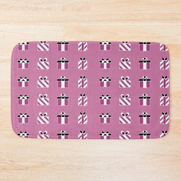 Item preview, Pink purple Christmas Present Xmas Gift Christmassy Festive Face Mask   designed and sold by Jenny Meehan Art Prints and Patterns  .