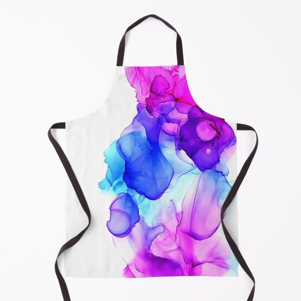 Item preview, Mirror Image - Abstract Modern Art Alcohol Ink Painting - Blue & Pink designed and sold by ArtStains.