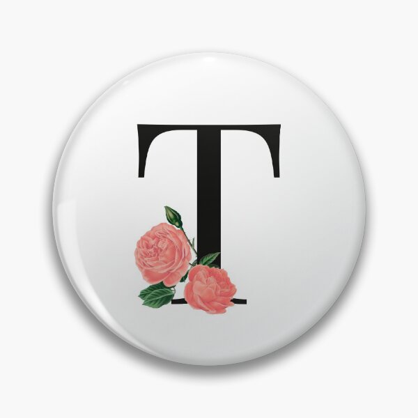 Item preview, Letter T floral rose, T letter designed and sold by asdesignstudio.