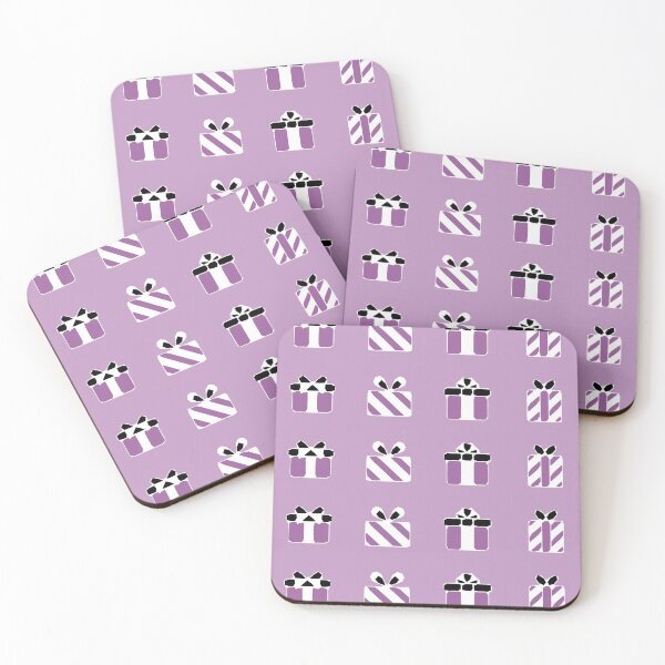 Item preview, Purple Christmas Present Xmas Gift Christmassy Festive Face Mask designed and sold by Jenny Meehan Art Prints and Patterns  .