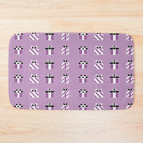 Item preview, Purple Christmas Present Xmas Gift Christmassy Festive Face Mask designed and sold by Jenny Meehan Art Prints and Patterns  .
