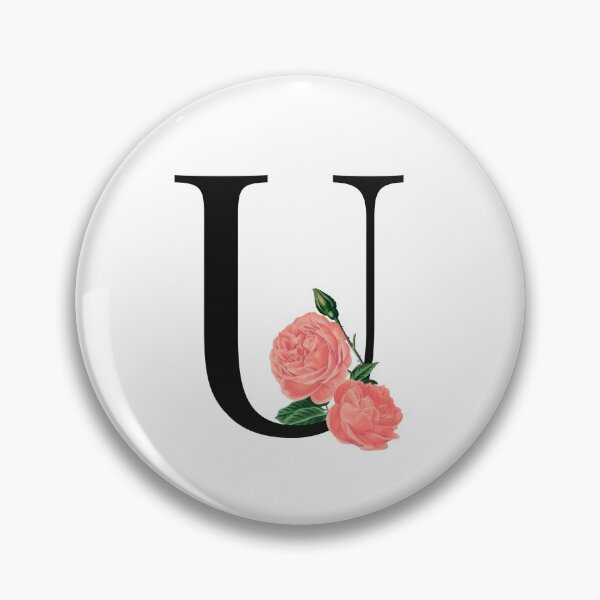 Item preview, Letter U floral rose, U letter designed and sold by asdesignstudio.