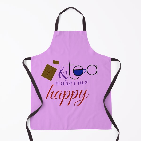 Item preview, Chocolate and Tea Makes Me Happy rhyming quote designed and sold by glowvim.