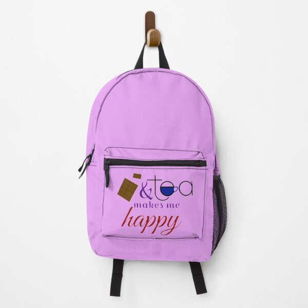 Item preview, Chocolate and Tea Makes Me Happy rhyming quote designed and sold by glowvim.