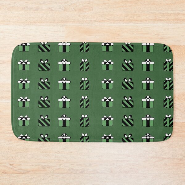 Item preview, Green Christmas Present Xmas Gift Christmassy Festive Face Mask designed and sold by Jenny Meehan Art Prints and Patterns  .
