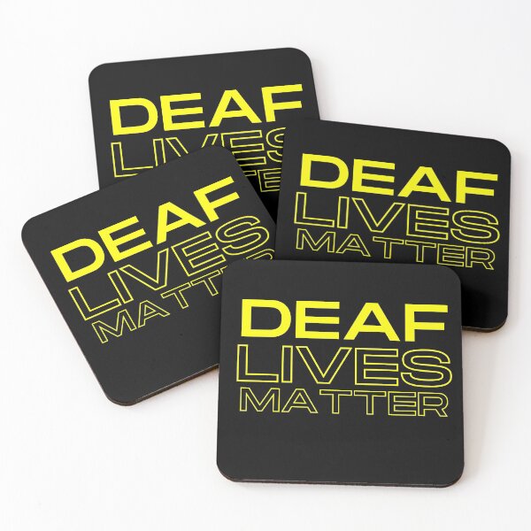 Item preview, Deaf Lives Matter ASL Hearing Impaired designed and sold by Beluved.