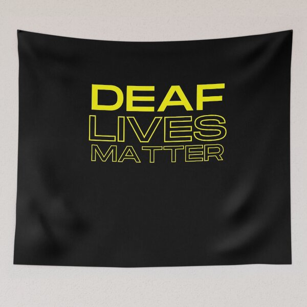 Item preview, Deaf Lives Matter ASL Hearing Impaired designed and sold by Beluved.