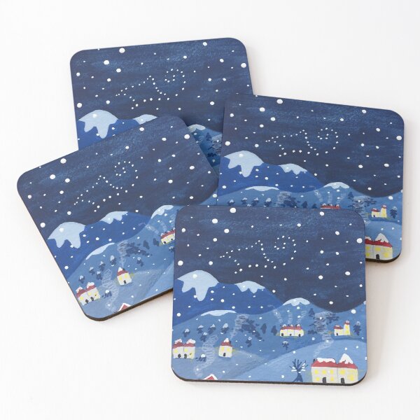 Item preview, Night-time Winter Scene designed and sold by lindefee.