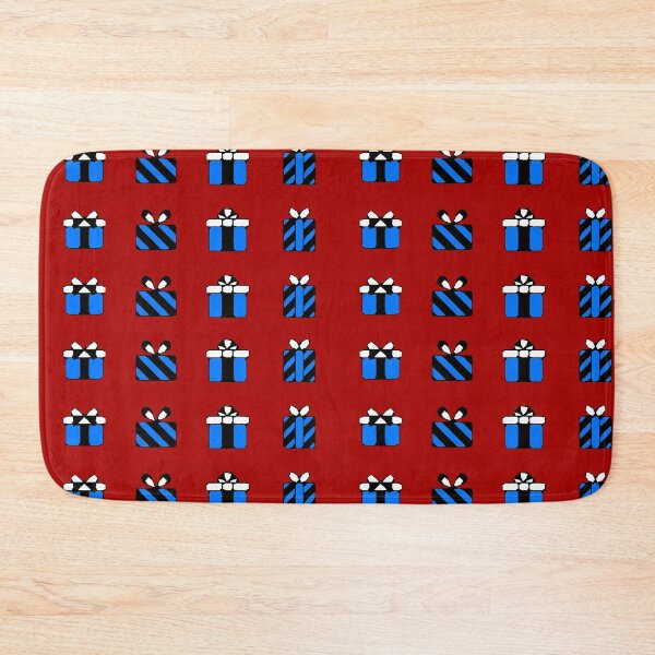 Item preview,  Christmas Present Xmas Gift Christmassy Festive Face Mask Red, blue, white  designed and sold by Jenny Meehan Art Prints and Patterns  .