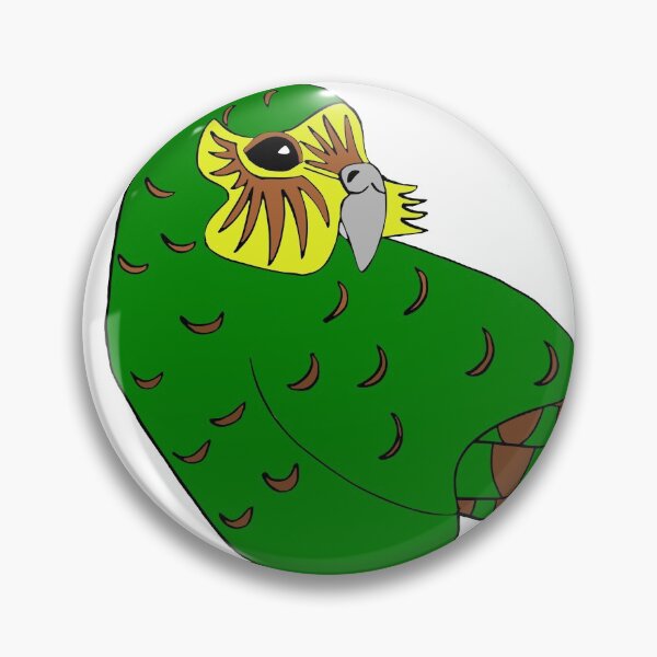 Item preview, Kakapo New Zealand parrot bird designed and sold by Rockmonkey.