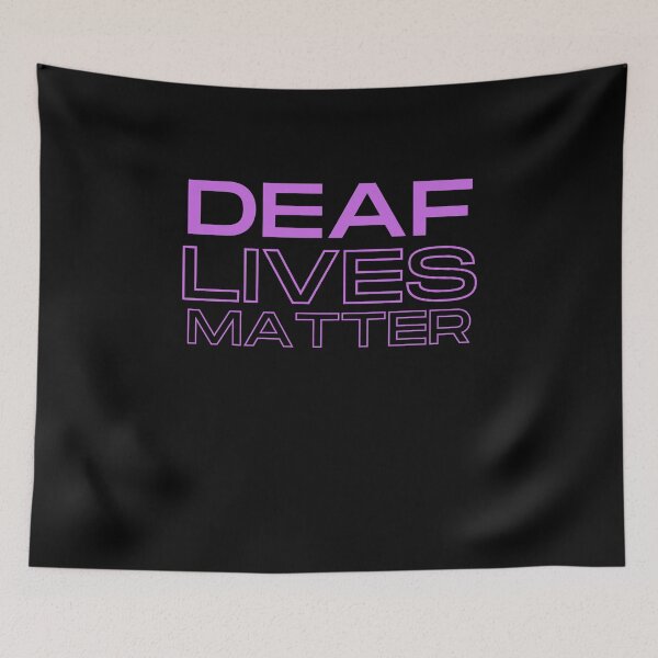 Item preview,  Deaf Lives Matter ASL Hearing Impaired designed and sold by Beluved.