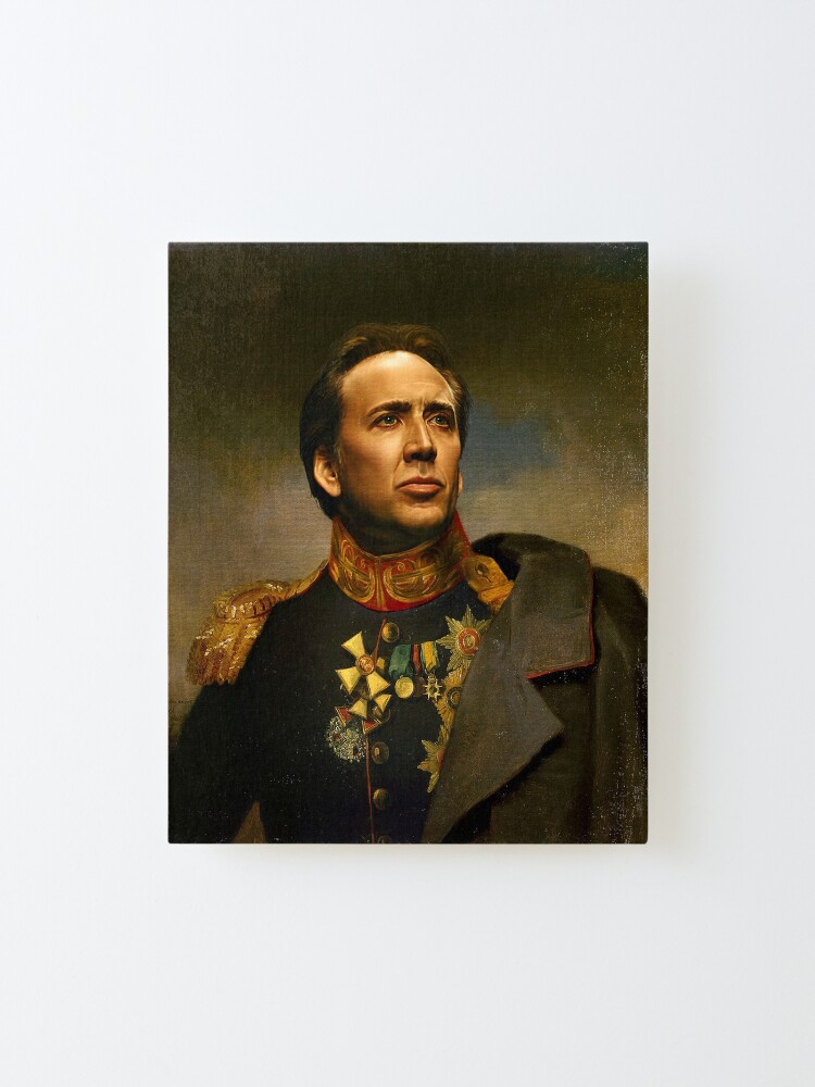 Alternate view of Nicolas Cage - replaceface Mounted Print