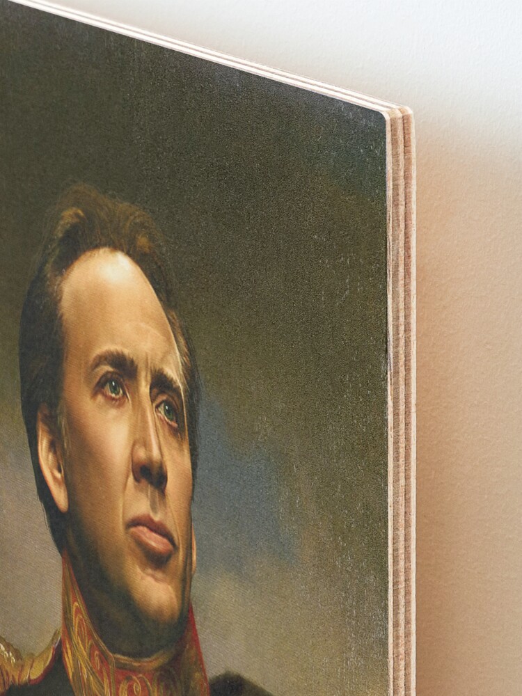 Alternate view of Nicolas Cage - replaceface Mounted Print