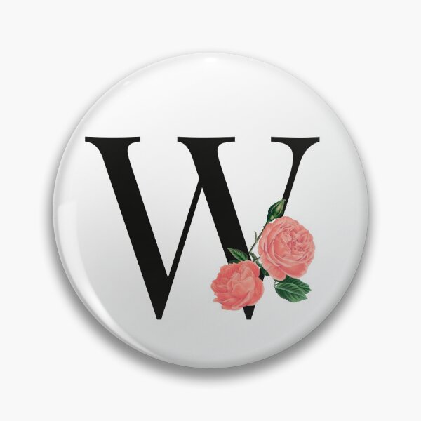 Item preview, Letter W floral rose, W letter designed and sold by asdesignstudio.