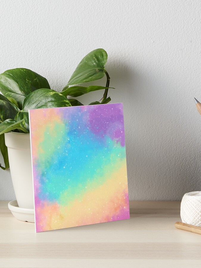 Pastel Rainbow Plaid | Art Board Print