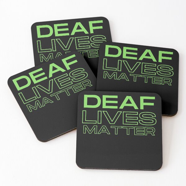 Item preview, Deaf Lives Matter ASL Hearing Impaired designed and sold by Beluved.