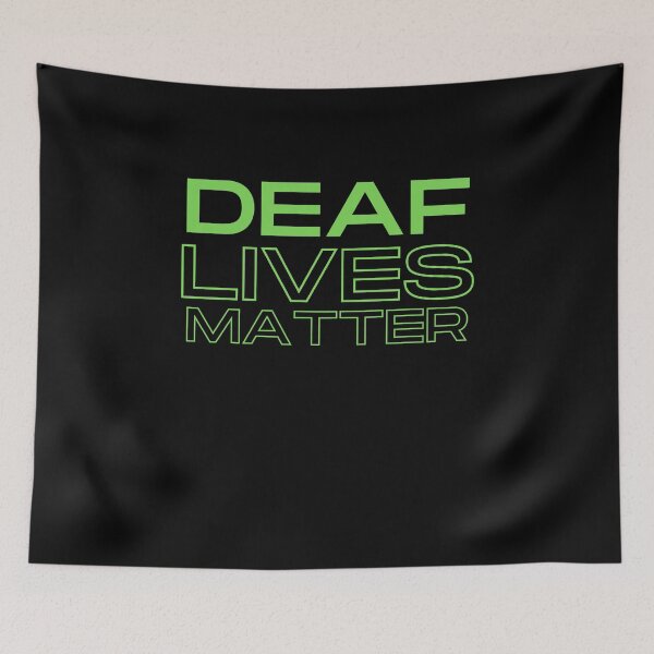 Item preview, Deaf Lives Matter ASL Hearing Impaired designed and sold by Beluved.