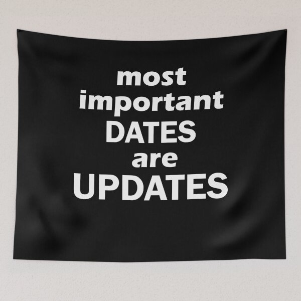 Item preview, most important dates are updates gift single designed and sold by Stndor.