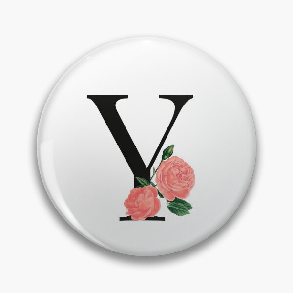 Item preview, Letter Y floral rose, Y letter designed and sold by asdesignstudio.