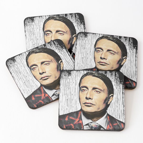 Item preview, Hannibal Red Eyes with Drip Paint Background designed and sold by orionlodubyal.