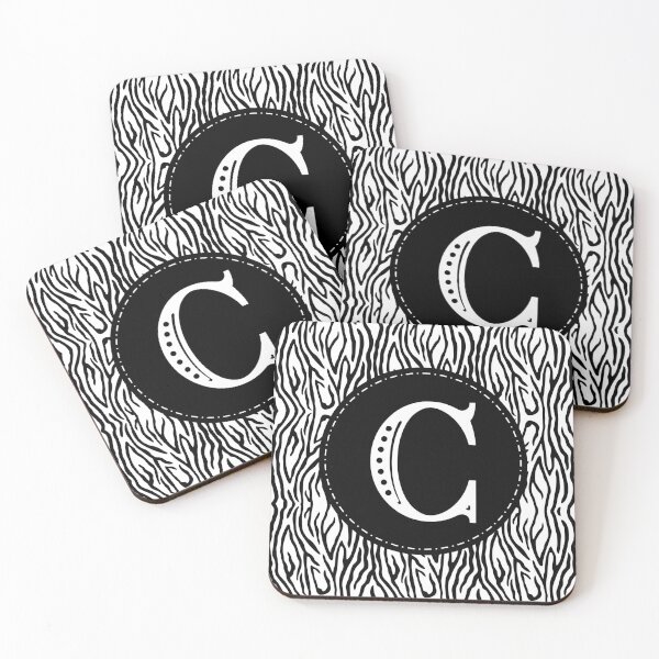 Item preview, Zebra Monogram Letter C designed and sold by MarkTees.