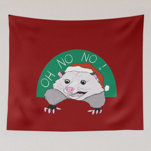 Item preview, Oh no, zarigüeya navideña designed and sold by Casey Wilkinson.