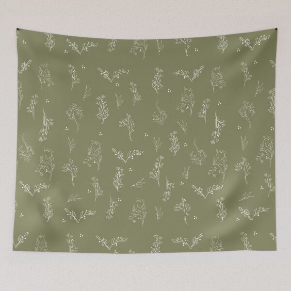 Aperçu de l'œuvre Floral vert minimal et botanique créée et vendue par Abbara.