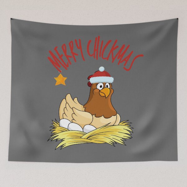 Item preview, cartoon Chicken christmas  designed and sold by OneTimeEngineer.