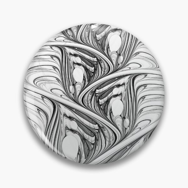 Item preview, Psytrance Design - Psychedelic Abstract Fractal - Ink 02 - Black on White designed and sold by JordanHolmes.