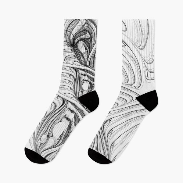 Item preview, Psytrance Design - Psychedelic Abstract Fractal - Ink 02 - Black on White designed and sold by JordanHolmes.