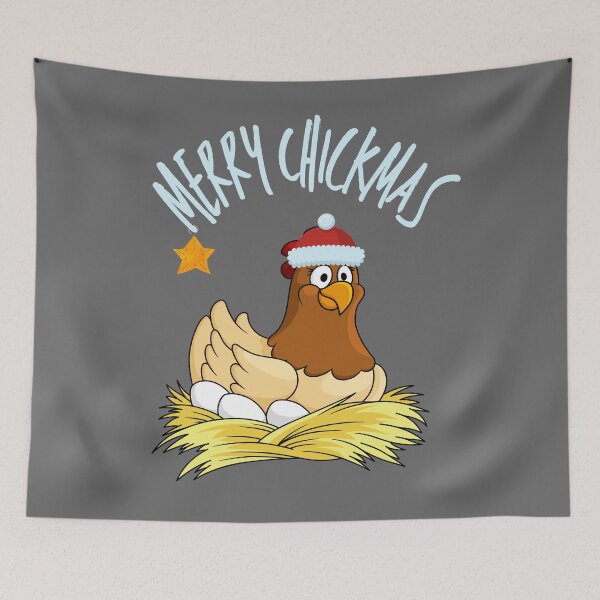 Item preview, cartoon Chicken christmas  designed and sold by OneTimeEngineer.