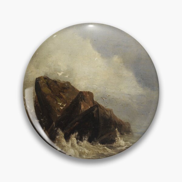 Item preview, Rocky coast in the surf-Andreas Achenbach designed and sold by LexBauer.