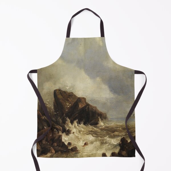 Item preview, Rocky coast in the surf-Andreas Achenbach designed and sold by LexBauer.